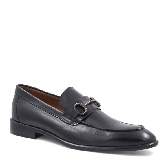 Bruno Magli Alessandro Bit Loafer Men\'s US 9.5 Black Leather Almond Toe ZAP558 main image 10